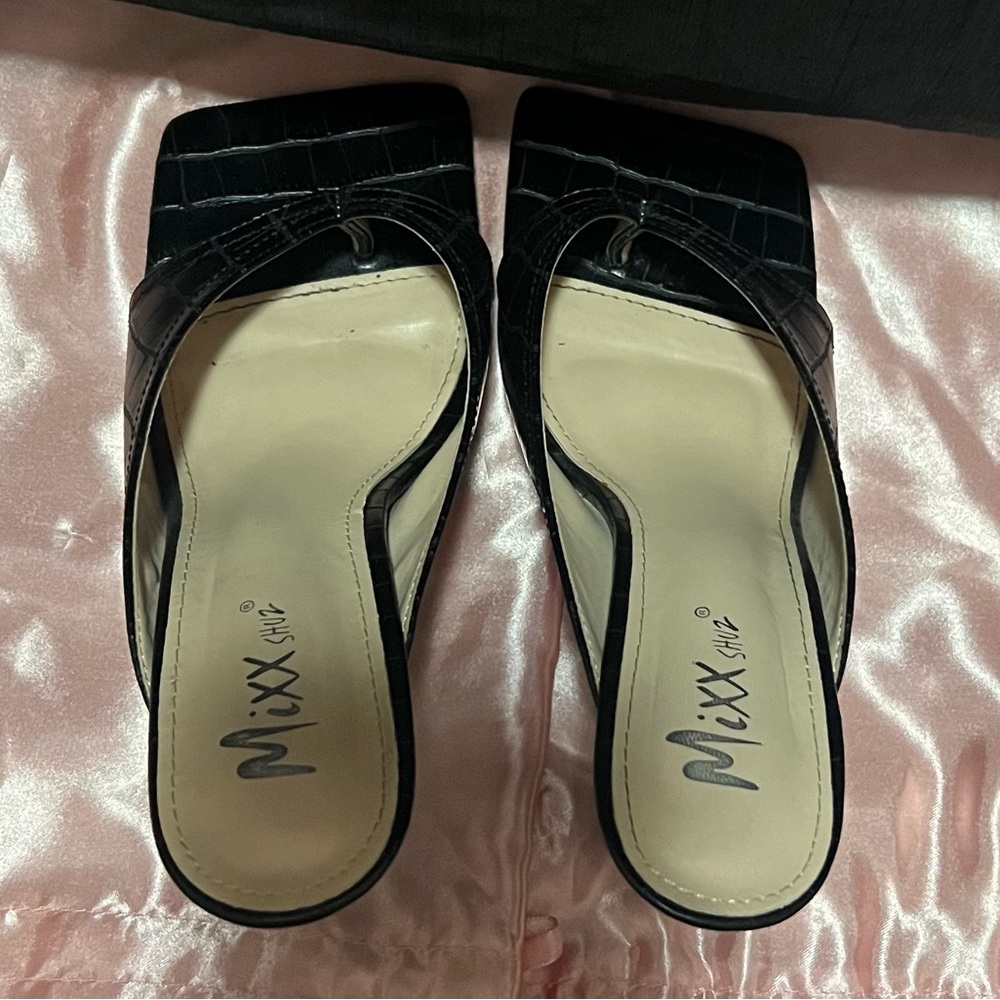 Square Toe Sandal Heels - image 3